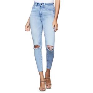 Good American Good Waist Crop Skinny Jeans in Blue352